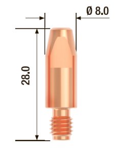 FUBAG Контактный наконечник M6 X 28мм ECU1.2мм/.045 дюйма (10 шт.) в Сыктывкаре фото