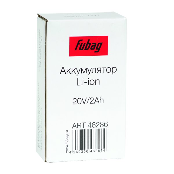 Аккумуляторная батарея FLI5S1P1202 Li-ion к бензиновым газонокосилкам FUBAG с электростартером и минирайдеру (20V/2Ah) в Сыктывкаре фото