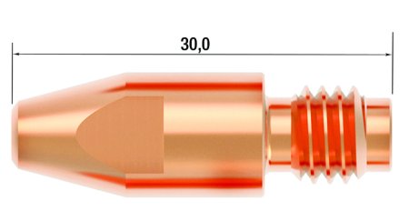 FUBAG Контактный наконечник M8х30 мм CuCrZr D=1.0 мм (10 шт.) в Сыктывкаре фото