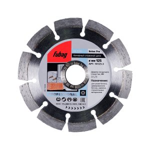 Алмазный отрезной диск FUBAG Beton Pro D125 мм/ 22.2 мм по бетону в Сыктывкаре фото